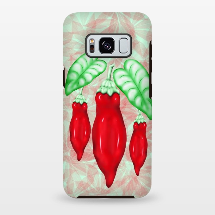 Galaxy S8 plus StrongFit Red Hot Chilli Pepper Decorative Food Art by BluedarkArt