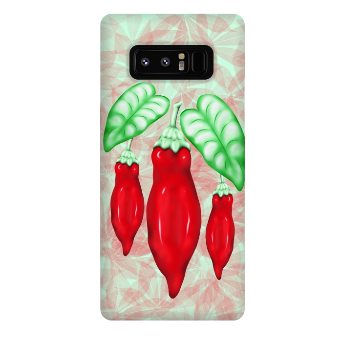 Galaxy Note 8 StrongFit Red Hot Chilli Pepper Decorative Food Art by BluedarkArt