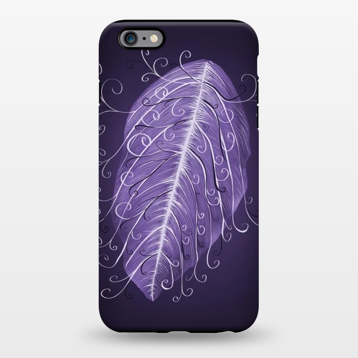 iPhone 6/6s plus StrongFit Violet Swirly Leaf by Boriana Giormova