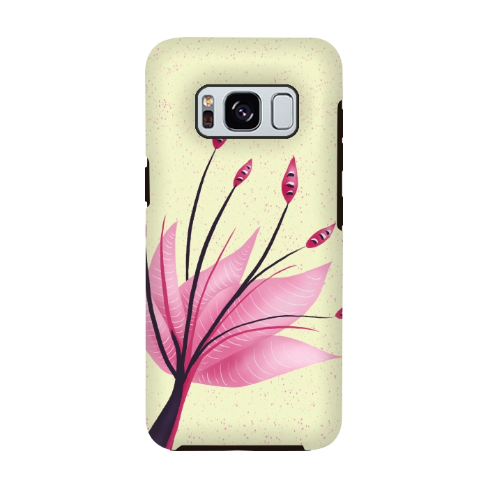 Galaxy S8 StrongFit Pink Abstract Water Lily Flower by Boriana Giormova