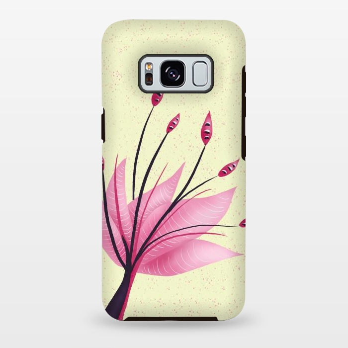 Galaxy S8 plus StrongFit Pink Abstract Water Lily Flower by Boriana Giormova
