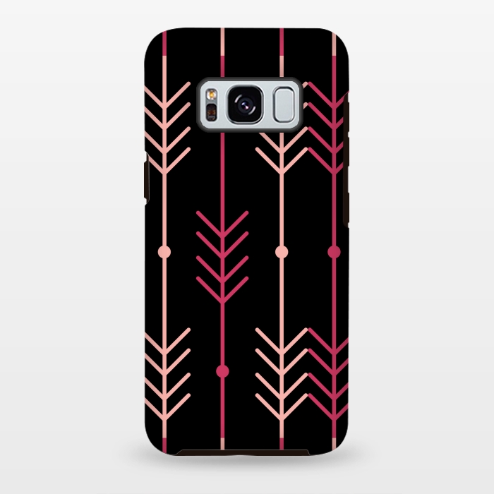 Galaxy S8 plus StrongFit pink arrow pattern by MALLIKA
