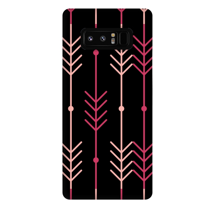 Galaxy Note 8 StrongFit pink arrow pattern by MALLIKA