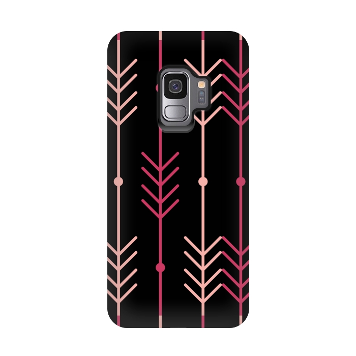 Galaxy S9 StrongFit pink arrow pattern by MALLIKA