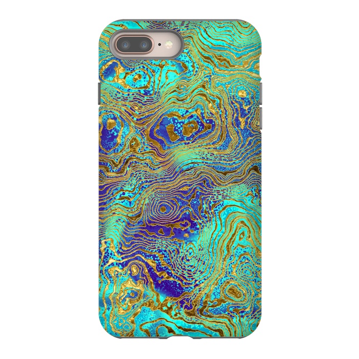 iPhone 7 plus StrongFit Abstract Marble II by Art Design Works