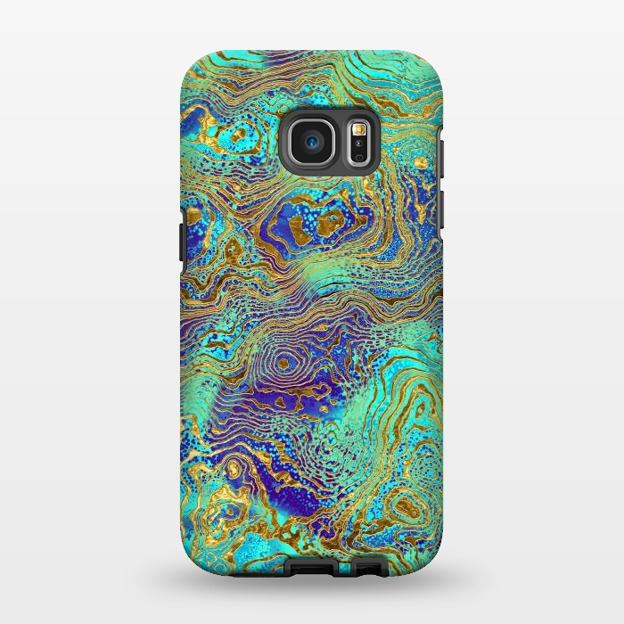 Galaxy S7 EDGE StrongFit Abstract Marble II by Art Design Works