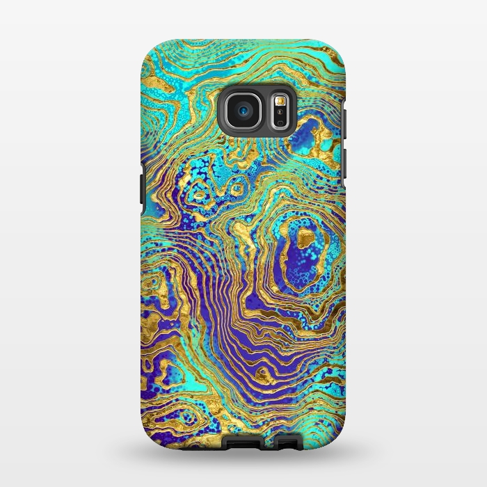 Galaxy S7 EDGE StrongFit Abstract Marble IV by Art Design Works