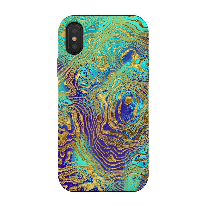 iPhone Xs / X StrongFit Abstract Marble IV by Art Design Works