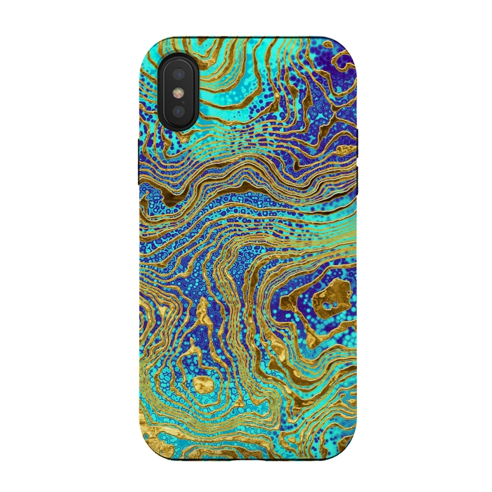 iPhone Xs / X StrongFit Abstract Marble III by Art Design Works