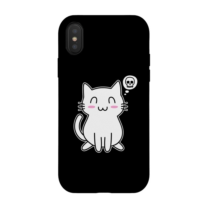 iPhone Xs / X StrongFit My Lovely Kitty by Mitxel Gonzalez