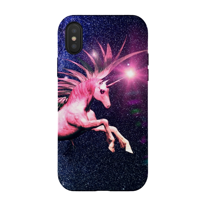 iPhone Xs / X StrongFit Unicorn Blast by Gringoface Designs