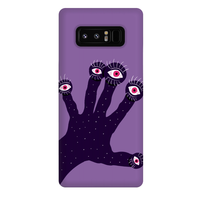 Galaxy Note 8 StrongFit Weird Hand With Watching Eyes by Boriana Giormova