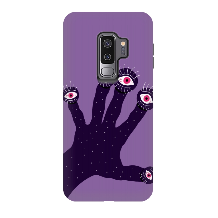 Galaxy S9 plus StrongFit Weird Hand With Watching Eyes by Boriana Giormova