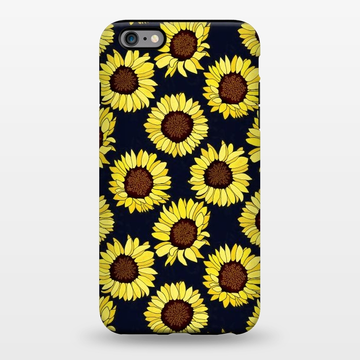 iPhone 6/6s plus StrongFit Navy - Sunflowers Are The New Roses! by Tigatiga
