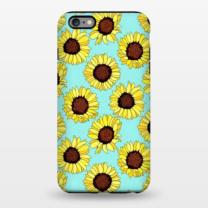 iPhone 6/6s plus StrongFit Aqua - Sunflowers Are The New Roses!  by Tigatiga