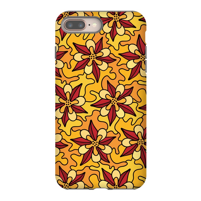 iPhone 7 plus StrongFit Aquilegia Pattern by Majoih