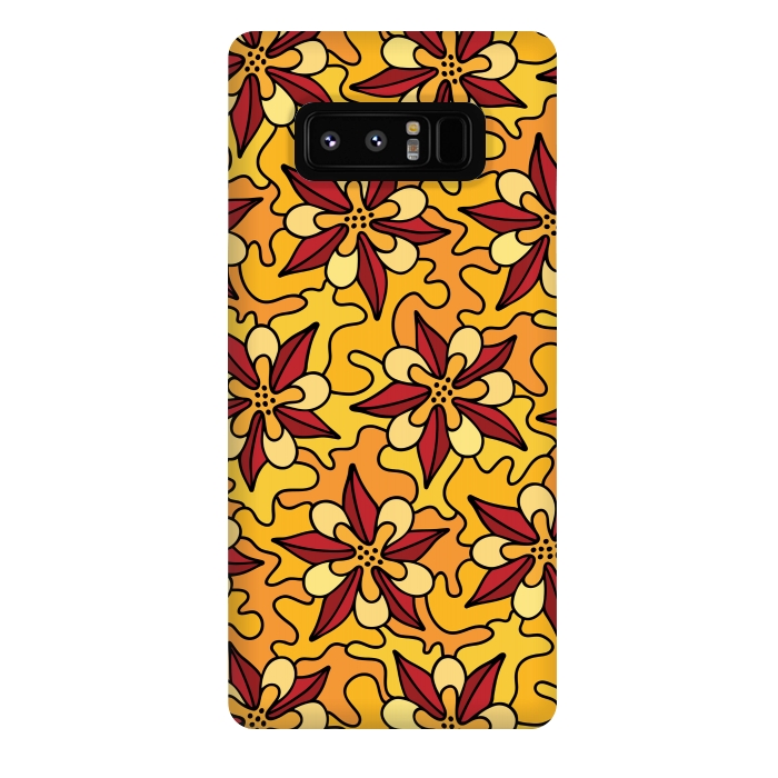 Galaxy Note 8 StrongFit Aquilegia Pattern by Majoih