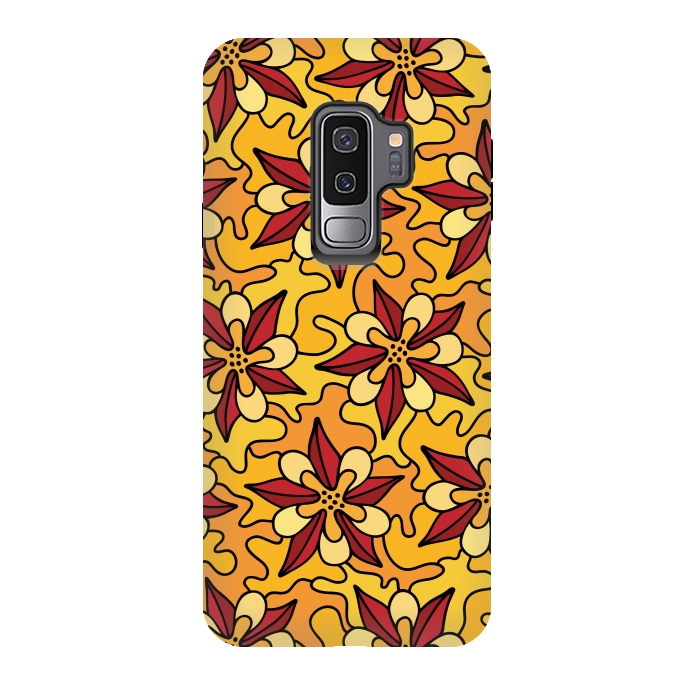 Galaxy S9 plus StrongFit Aquilegia Pattern by Majoih