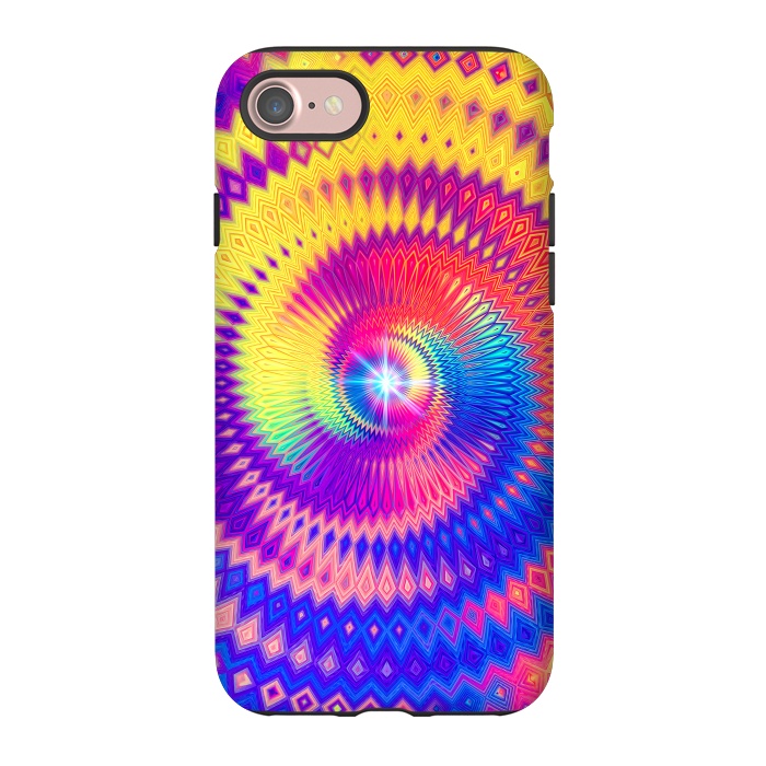 iPhone 7 StrongFit Abstract Colorful Diamond Shape Circular Design by Art Design Works