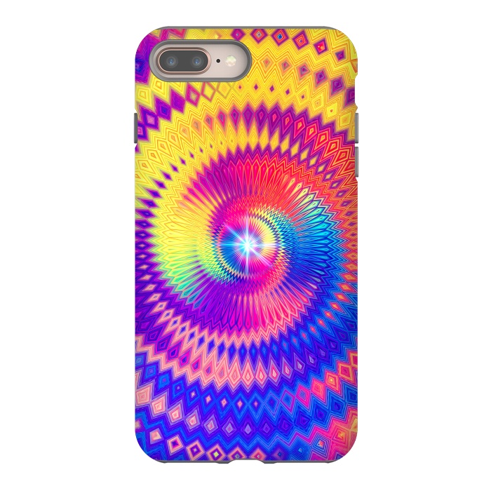 iPhone 7 plus StrongFit Abstract Colorful Diamond Shape Circular Design by Art Design Works