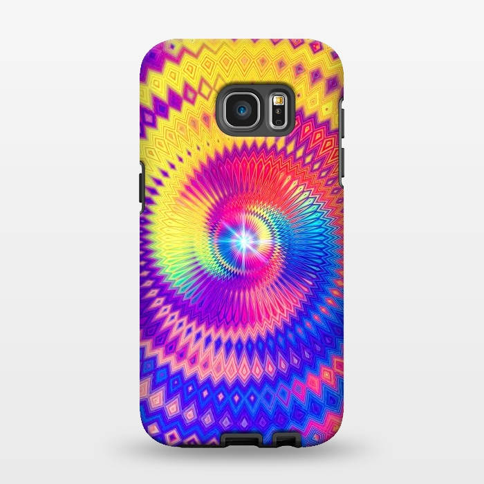 Galaxy S7 EDGE StrongFit Abstract Colorful Diamond Shape Circular Design by Art Design Works