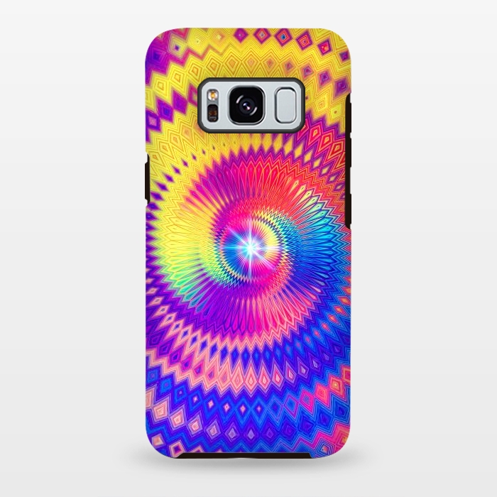 Galaxy S8 plus StrongFit Abstract Colorful Diamond Shape Circular Design by Art Design Works