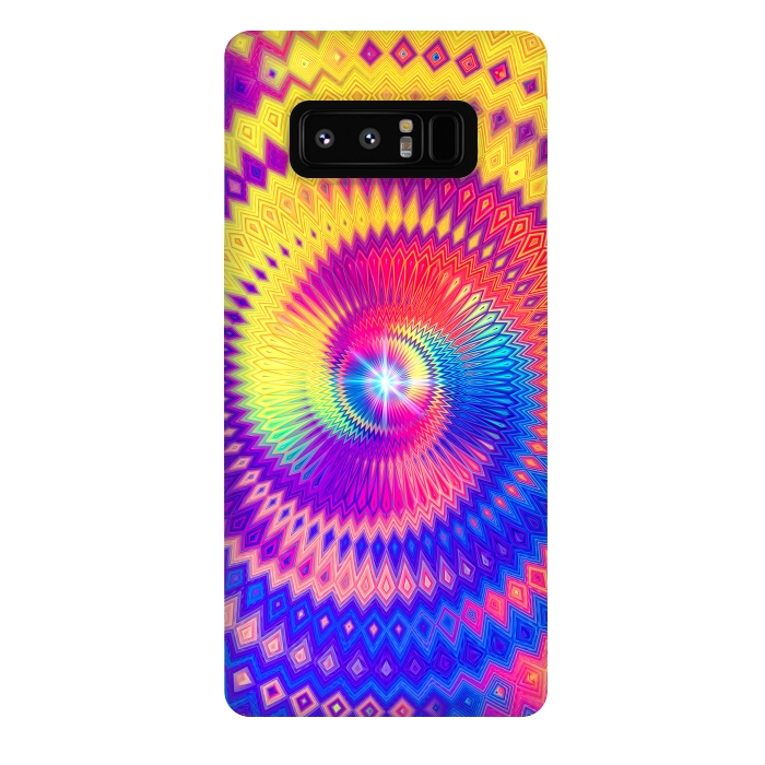 Galaxy Note 8 StrongFit Abstract Colorful Diamond Shape Circular Design by Art Design Works