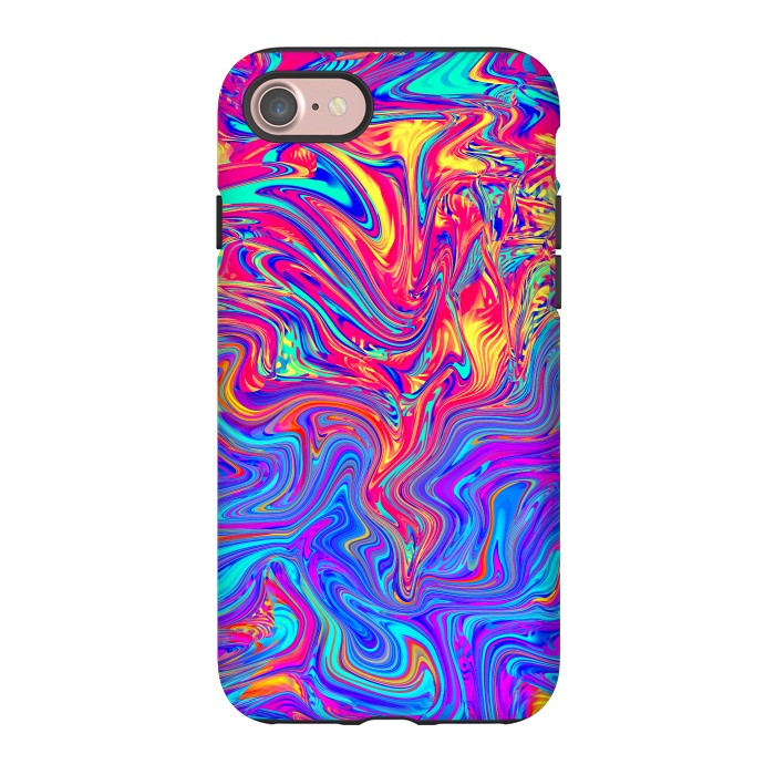 iPhone 7 StrongFit Abstract Colorful Waves by Art Design Works