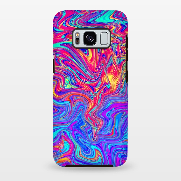 Galaxy S8 plus StrongFit Abstract Colorful Waves by Art Design Works