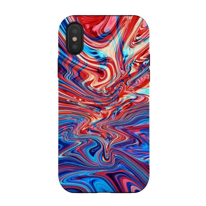 iPhone Xs / X StrongFit Abstract Waves by Art Design Works