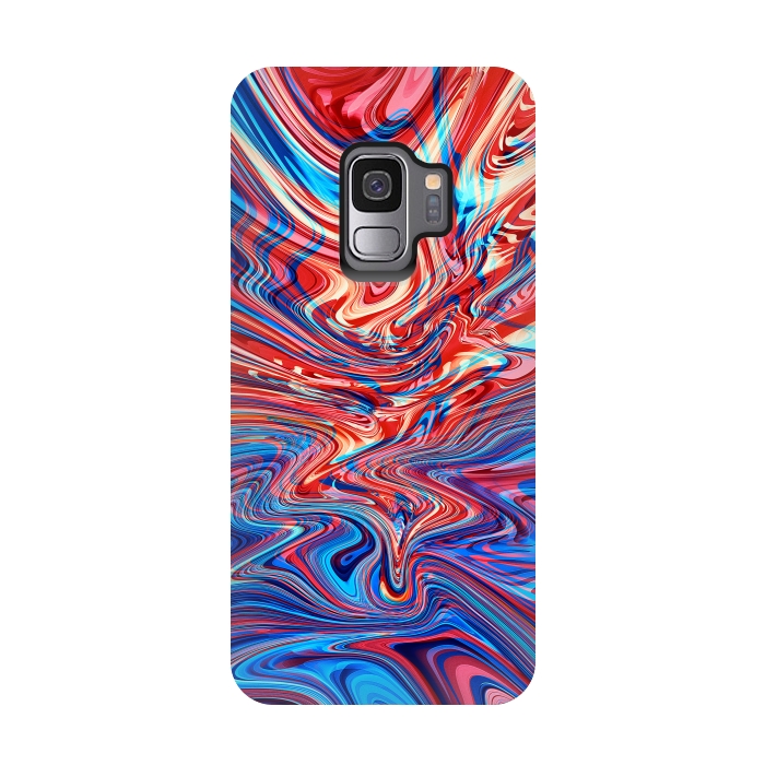 Galaxy S9 StrongFit Abstract Waves by Art Design Works