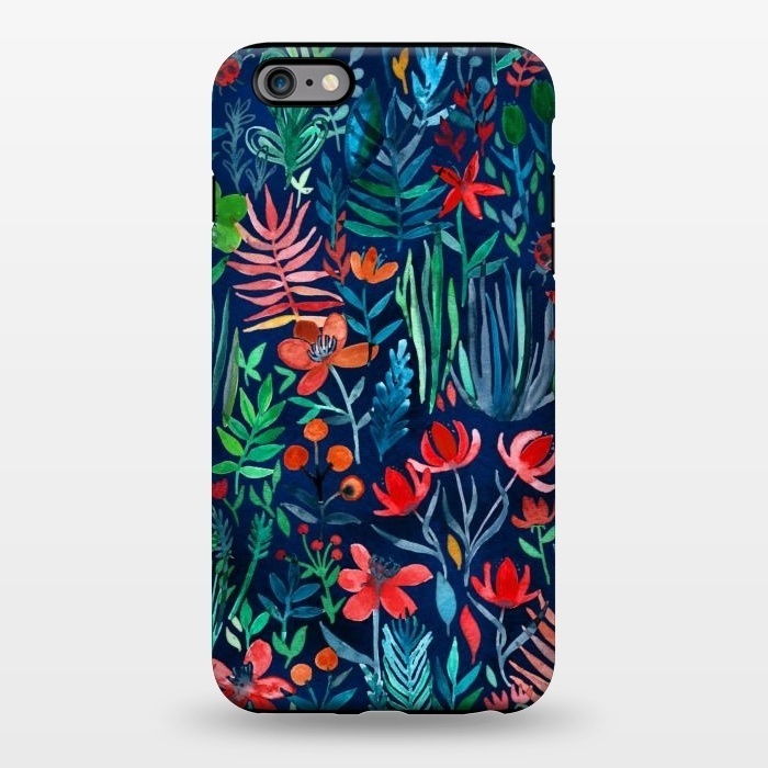 iPhone 6/6s plus StrongFit Tropical Ink Watercolor Garden by Micklyn Le Feuvre