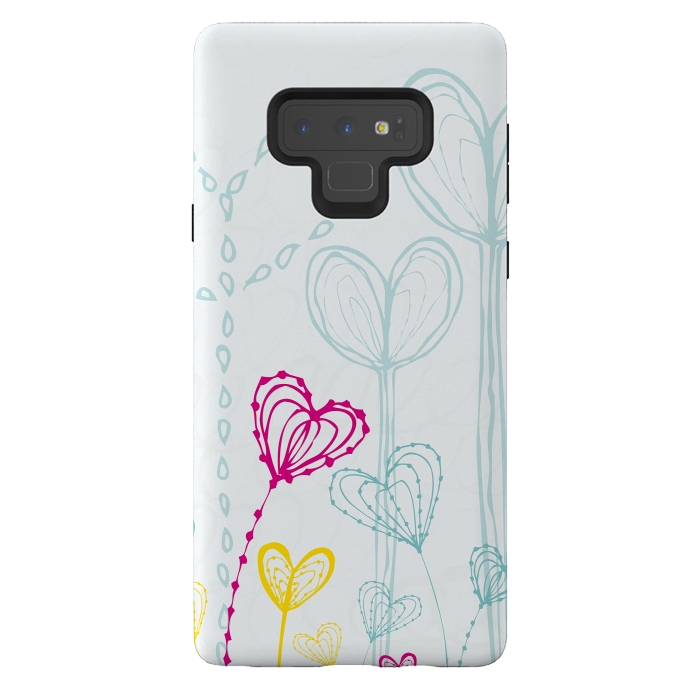 Galaxy Note 9 StrongFit Love Garden  White by MaJoBV