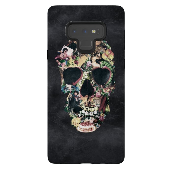 Galaxy Note 9 StrongFit Vintage Skull by Ali Gulec