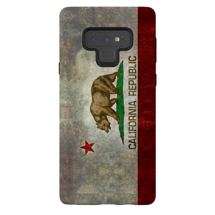 Galaxy Note 9 StrongFit California Republic State by Bruce Stanfield