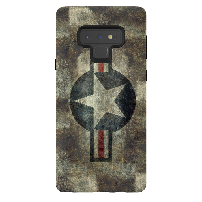 Galaxy Note 9 StrongFit Airforce Roundel Retro by Bruce Stanfield