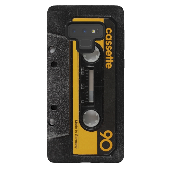 Galaxy Note 9 StrongFit CASSETTE YELLOW by Diego Tirigall