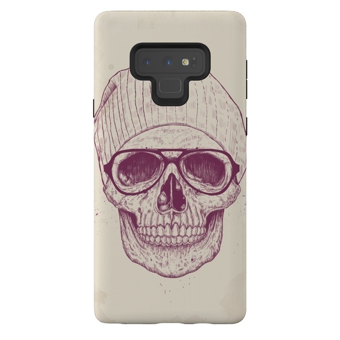 Galaxy Note 9 StrongFit Cool Skull by Balazs Solti