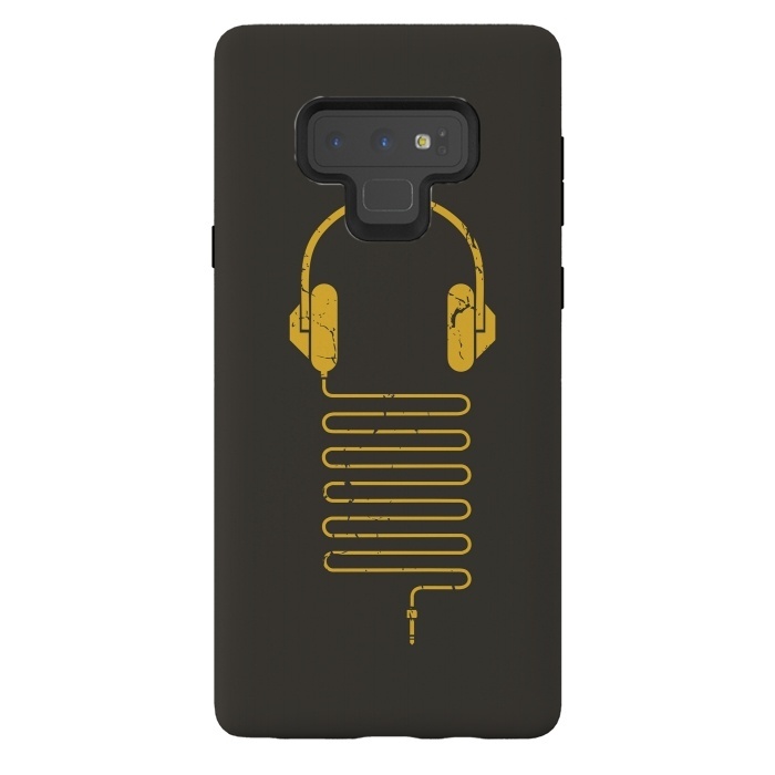 Galaxy Note 9 StrongFit GOLD HEADPHONES by Sitchko