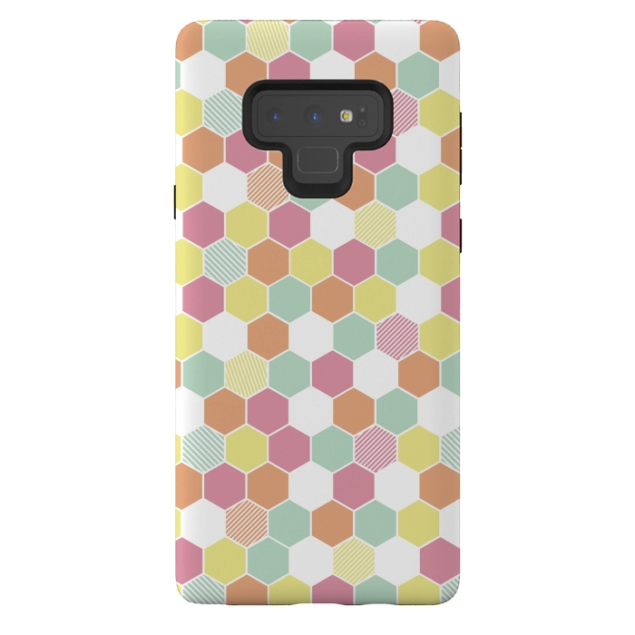 Galaxy Note 9 StrongFit Geo Hex by Alice Perry Designs