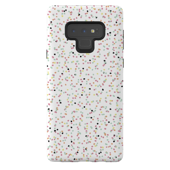 Galaxy Note 9 StrongFit Speckled Rain by Alice Perry Designs