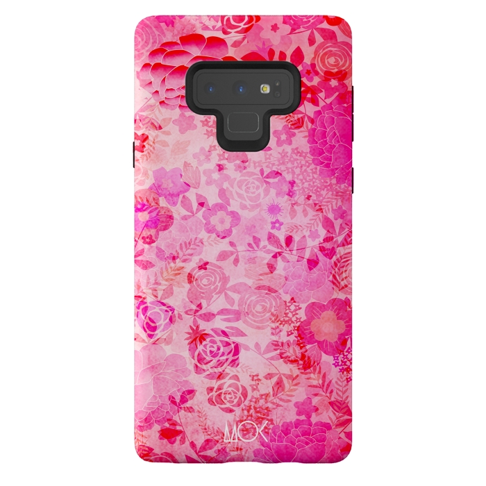 Galaxy Note 9 StrongFit Rose Floral by M.O.K.