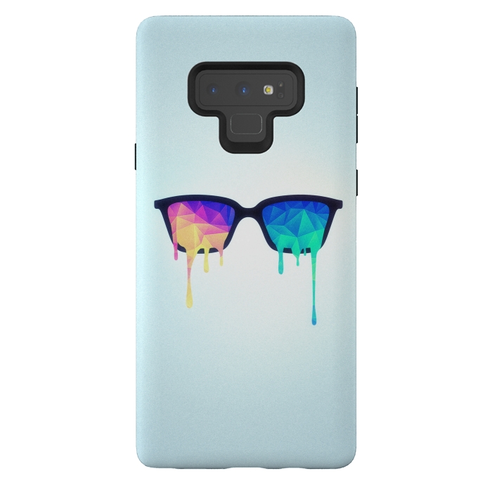 Galaxy Note 9 StrongFit Psychedelic Nerd Glasses with Melting lsdtrippy by Philipp Rietz