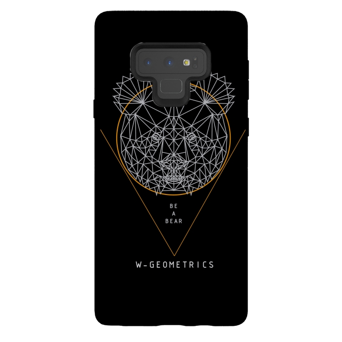 Galaxy Note 9 StrongFit Bear Black by W-Geometrics