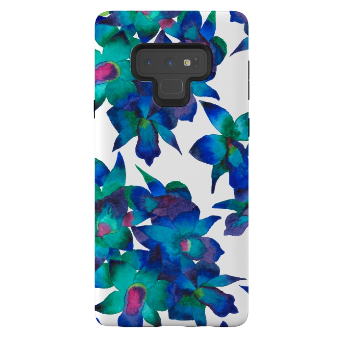 Galaxy Note 9 StrongFit Oceanic Orchid Fascination by Amaya Brydon