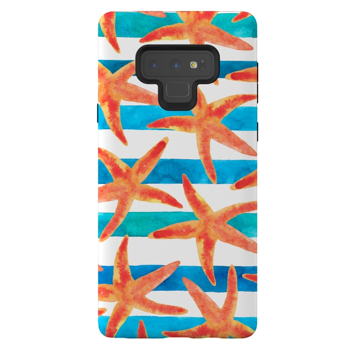 Galaxy Note 9 StrongFit Starfish Tropics by Amaya Brydon