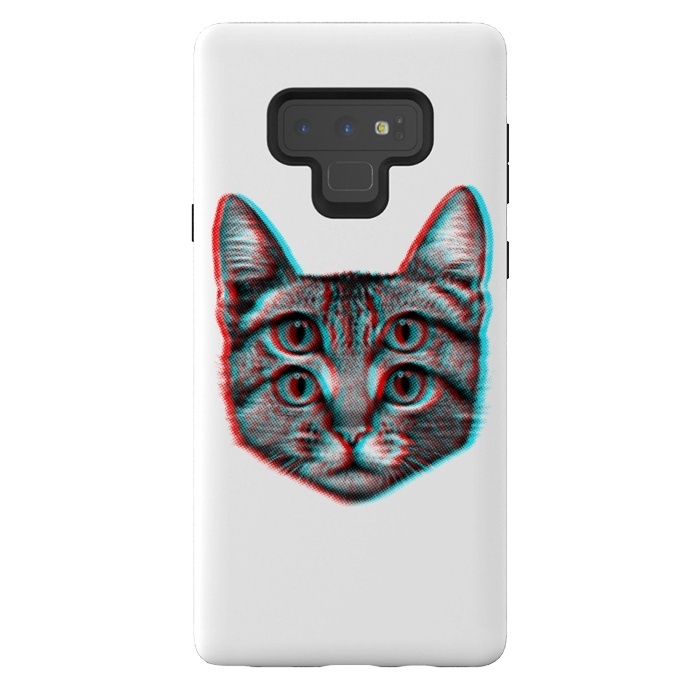 Galaxy Note 9 StrongFit 3D Cat by Mitxel Gonzalez