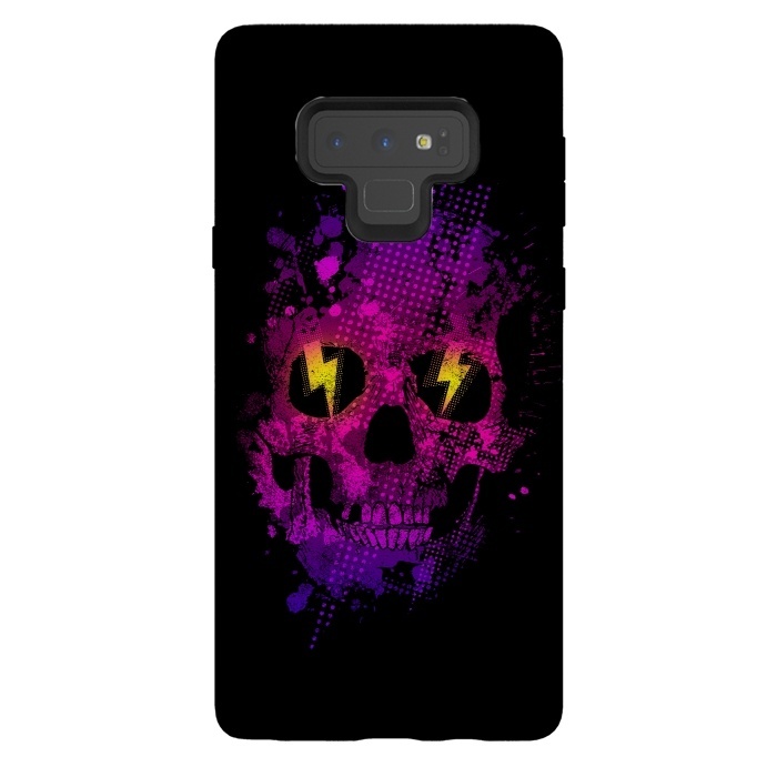 Galaxy Note 9 StrongFit Acid Skull by Mitxel Gonzalez