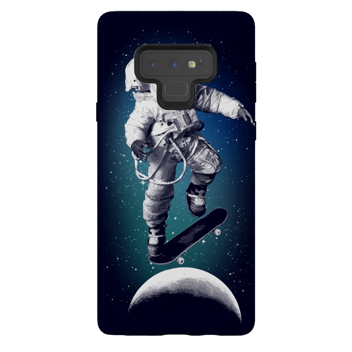 Galaxy Note 9 StrongFit Skateboarding astronaut by Mitxel Gonzalez