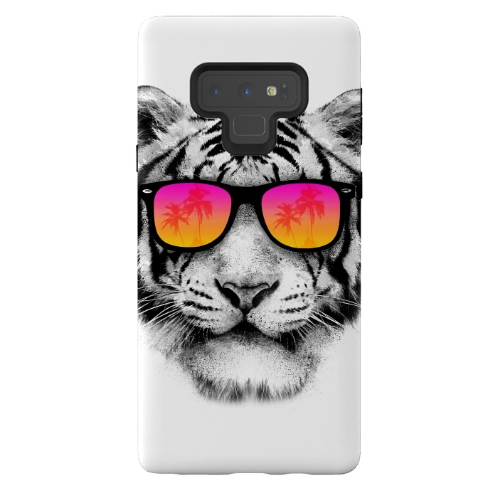 Galaxy Note 9 StrongFit The Coolest Tiger by Mitxel Gonzalez